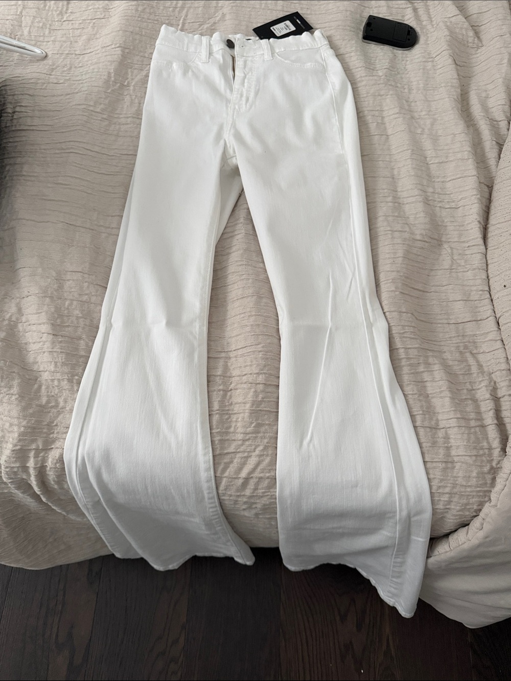 Fashion Nova White Flare & Wide Leg Jeans